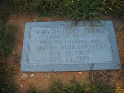 Irma Unella <I>DeHaven</I> Adams 