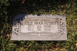Lucille <I>Brock</I> Guthrie 
