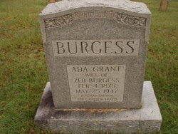 Ada Beulah <I>Grant</I> Burgess 