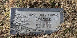 Sidney Coley Thomas Cavender 