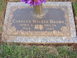 Carolyn <I>Walker</I> Brown 