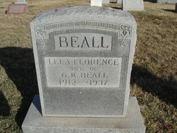 Lela Florence <I>Barfield</I> Beall 