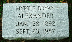 Myrtie <I>Bryan</I> Alexander 