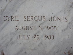 Cyril Sergus Jones 