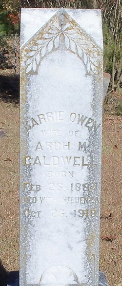 Carrie <I>Owen</I> Caldwell 