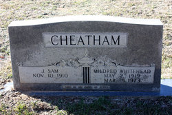 Mildred Irene <I>Whitehead</I> Cheatham 