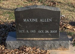 Maxine <I>Burkett</I> Allen 