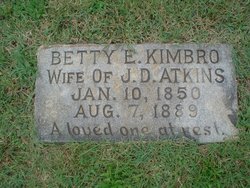 Betty E. <I>Kimbro</I> Atkins 
