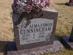 Alma <I>Cowan</I> Cunningham 