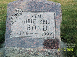 Ibbie Bell “Meme” <I>Joplin</I> Bond 