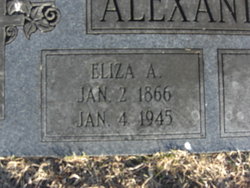 Eliza Ann <I>Applegate</I> Alexander 