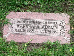 Warren A Adams 