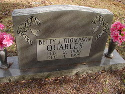 Betty Jo <I>Thompson</I> Quarles 