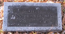 Frances Baldiette “Fannette” <I>Hunt</I> Bentley 