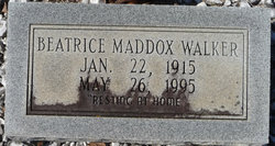 Beatrice <I>Maddox</I> Walker 