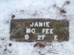 Delila Jane “Janie” <I>Curtis</I> McFee 