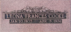 Leona Frances <I>Franke</I> Cooke 