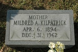 Mildred Agnes “Millie” <I>Robinson</I> Kilpatrick 