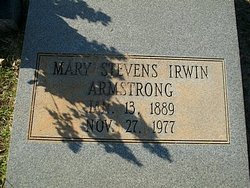 Mary Stevens <I>Irwin</I> Armstrong 