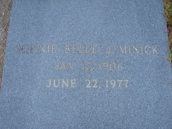 Minnie Belle <I>Joiner</I> Minick 