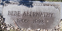 Minnie Kate “BeBe” <I>Ford</I> Abernathy 