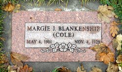 Margie Juanita <I>Cole</I> Blankenship 