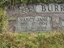 Nancy Jane <I>Pharris</I> Burruss 