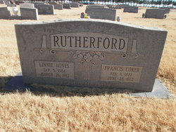 Linnie Agnes <I>Lambert</I> Rutherford 