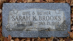 Sarah Jane <I>Kinder</I> Brooks 