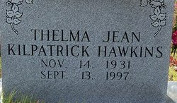Thelma Jean “Jean” <I>Kilpatrick</I> Hawkins 