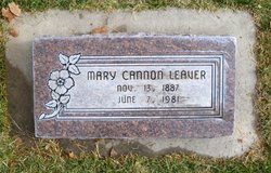 Mary <I>Cannon</I> Leaver 