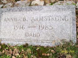 Ana Belle “Annie” <I>Pankey</I> Armstrong 