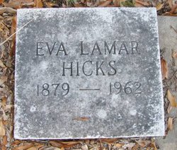 Eva <I>Lamar</I> Hicks 