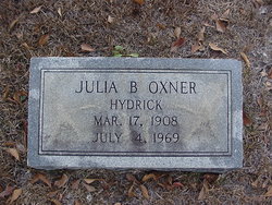 Julia <I>Boles</I> Oxner-Hydrick 