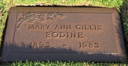 Mary Ann Gillis <I>Martin</I> Bodine 