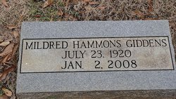 Mildred <I>Hammons</I> Giddens 