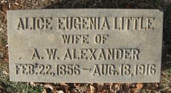 Alice Eugenia <I>Little</I> Alexander 