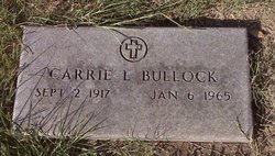 Carrie Lillie <I>Nunley</I> Bullock 