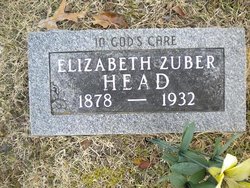 Elizabeth <I>Zuber</I> Head 
