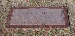 Julia O. <I>Conner</I> Allen 