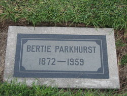 Bertie Josephine <I>Rowe</I> Parkhurst 