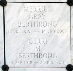 Geraldine Merritt “Gerri” <I>Brock</I> Berthrong 