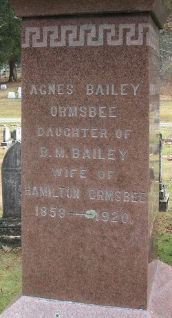 Agnes <I>Bailey</I> Ormsbee 