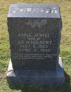 Anna Jewel <I>Lusk</I> Holbert 