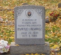 Myrtle Inez <I>Marks</I> Alvarez 