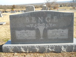Frances F. “Fannie” <I>Barnes</I> Benge 