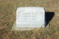 Emma Jane <I>Anderson</I> Cox 