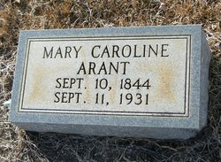 Mary Caroline <I>Williams</I> Arant 
