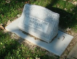Lillian Opal <I>Lane</I> Bartlett 