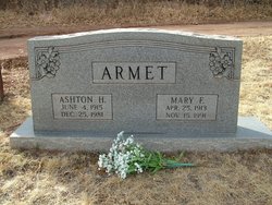 Mary F <I>Anderson</I> Armet 